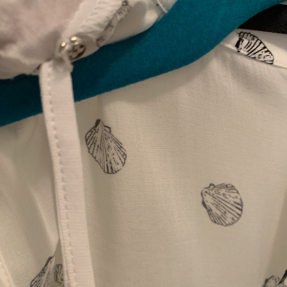 NWOT Seashell Print Nautical Shirt Dress Kensie M - Picture 6 of 8